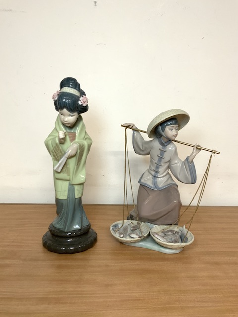 TWO LLADRO ORIENTAL FIGURES; LARGEST 29CM - Image 2 of 3