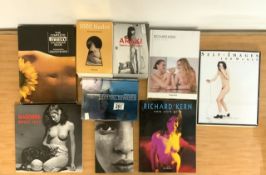COLLECTION OF ADULT HARD BACK BOOKS WITH PIRELLI AND MADONNA