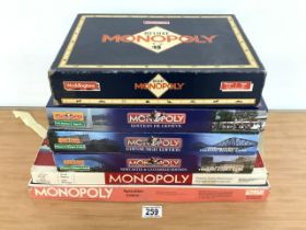 QUANTITY OF MONOPOLY GAMES INCLUDES AUSTRALIAN AND VINTAGE