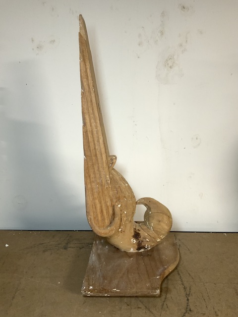 CARVED WOODEN SCONCE 'BIRD' - Image 2 of 2