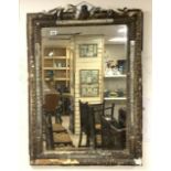 ANTIQUE WALL MIRROR A/F 74 X 106CM