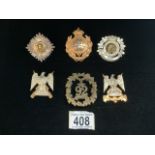 A QUANTITY OF MILITARY METAL CAP BADGES INCLUDING; ROYAL SCOTS DRAGOONS, ROYAL MALTA AND OTHERS