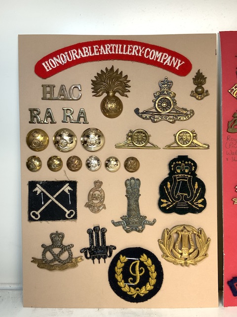 MILITARY METAL AND CLOTH BADGES, ROYAL ENGINEERS, ROYAL ARTILLERY, VARIOUS REGIMENTS - Image 2 of 4