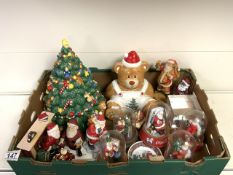 CHRISTMAS RELATED ITEMS INCLUDES, COCA COLA DOMES, NIKKO CHRISTMAS TREE AND BEAR AND MORE