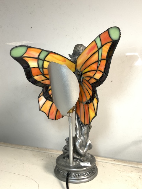 VINTAGE TIFFANY STYLE FAIRY TABLE LAMP; 36CM; A/F - Image 2 of 3