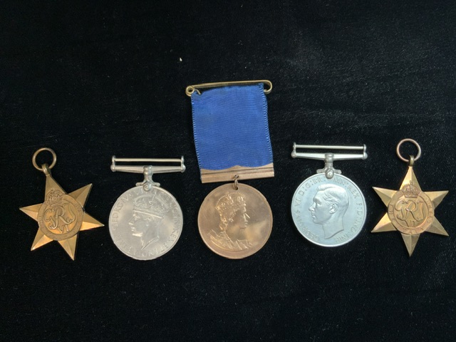 A COLLECTION OF MILITARY MEDALS AND RIBBONS INCLUDING; THE DEFENCE MEDAL, A WWII MEDAL, A 1953 - Image 2 of 4