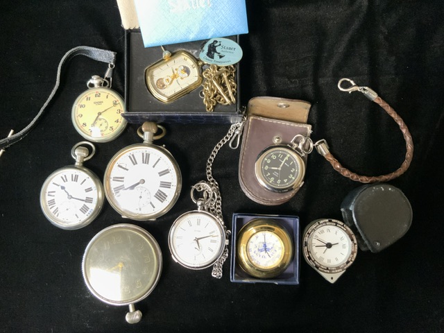 A QUANTITY OF VINTAGE FOB WATCHES, VARIOUS METALS AND DESIGNS - Image 2 of 5