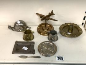 QUANTITY OF MAINLY ASH TRAYS INCLUDES MILITARY