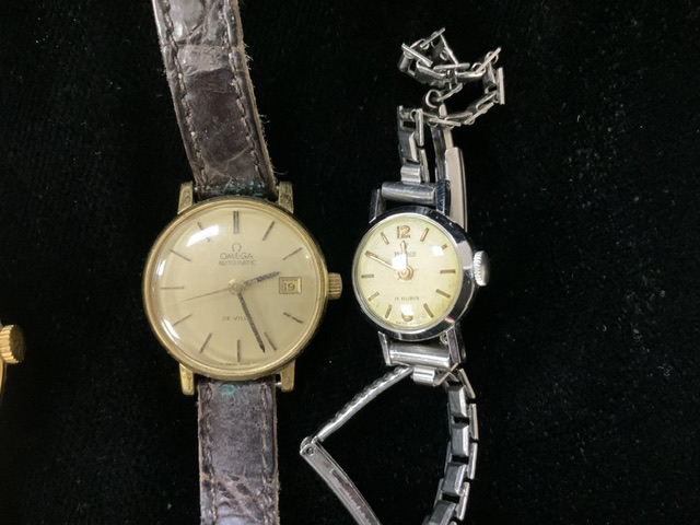 A QUANTITY OF VINTAGE WRISTWATCHES INCLUDING; ROTARY; SEIKO; OMEGA AND OTHERS; VARIOUS DESIGNS - Image 4 of 4