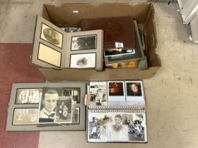 MIXED EPHEMERA INCLUDES BLACK AND WHITE PHOTOS; BOXING; MILITARY AND MORE