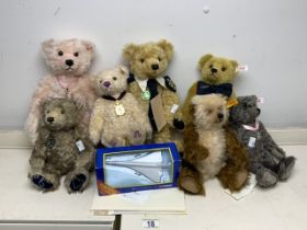 QUANTITY OF STEIFF AND HERMANN COLLECTABLE TEDDY BEARS