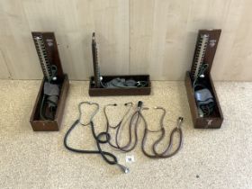 VINTAGE MEDICAL BLOOD PRESSURE KITS AND VINTAGE STETHOSCOPES