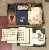 QUANTITY OF VERY STAMP ALBUMS WITH EARLY STAMPS INCLUDES EARLY GB