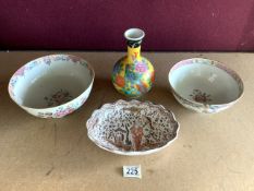 MIXED ORIENTAL PORCELAIN INCLUDES EARLY CHINESE
