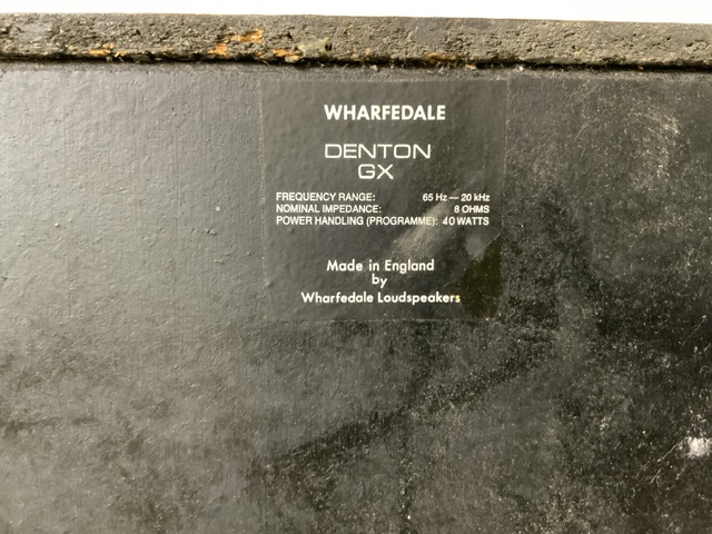 PAIR OF WHARFEDALE DENTON G.X. SPEAKERS - Image 4 of 4