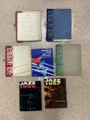 JAZZ RELATED MAGAZINES 13 X JAMBOREE, JAZZ 57,58 AND AMERICAN JAZZ FESTIVAL NEWPORT WITH A GALA