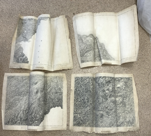 QUANTITY OF VARIOUS VINTAGE MAPS, INCLUDING MILITARY ETC - Image 9 of 11