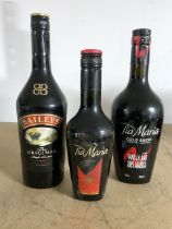 BAILEY ORIGINAL; 70CL, TIA MARIA COLD BREW COFFEE LIQUEUR; 70CL AND 35CL