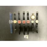 MIXED REPRODUCTION WATCHES INCLUDES GREAT BRITAIN, EAGLE MOSS