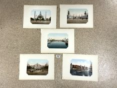 SIX CHROMOLITHOGRAPHS OF THE 1900 PARIS EXPOSITION