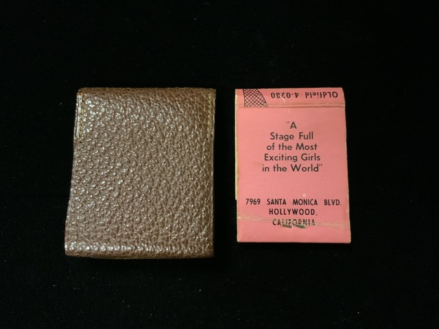 A VINTAGE PINK PUSSYCAT HOLLYWOOD MATCH BOOK; INTERIOR WITH COLLEGE OF STRIPTEASE COURSE OF - Image 3 of 3