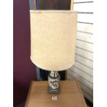 CHINESE NANKIN VASE TABLE LAMP; 74CM