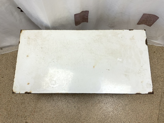 ENAMEL TOP LOW TABLE; 92 X 46CM - Image 2 of 4