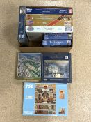 TEN GIBSON JIGSAW PUZZLES, ALL IN ORIGINAL WRAPPING, INCLUDES THE LUSITANIA