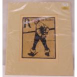 William Nicholson antique woodcut litho Alphabet print R is for Robber circa 1899, 28 x 22.5cm