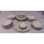 Wedgwood Westbury dinner service for ten place settings to include plates, bowls, sauce boat and