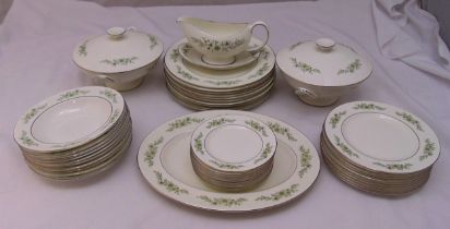 Wedgwood Westbury dinner service for ten place settings to include plates, bowls, sauce boat and