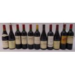Eleven bottles of French red wine to include Pomerol, Chateauneuf de Pape, Graves, Haut-Medoc