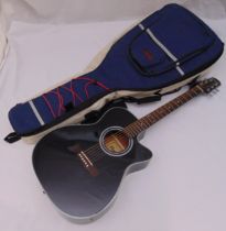 Cruiser by Crafter JF-7EBK electro-acoustic guitar in soft carrying case