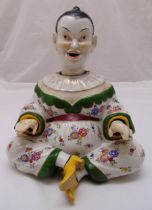 Schierholz late 19th century porcelain figurine of a nodding Pagoda, marks to the base, 33 x 29 x