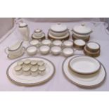 Wedgwood Black Ulander part dinner service to include vegetable dishes and covers, a coffee set