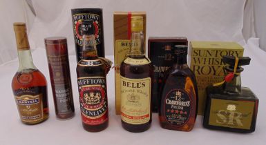 A quantity of alcohol to include whisky, cognac and port (6)