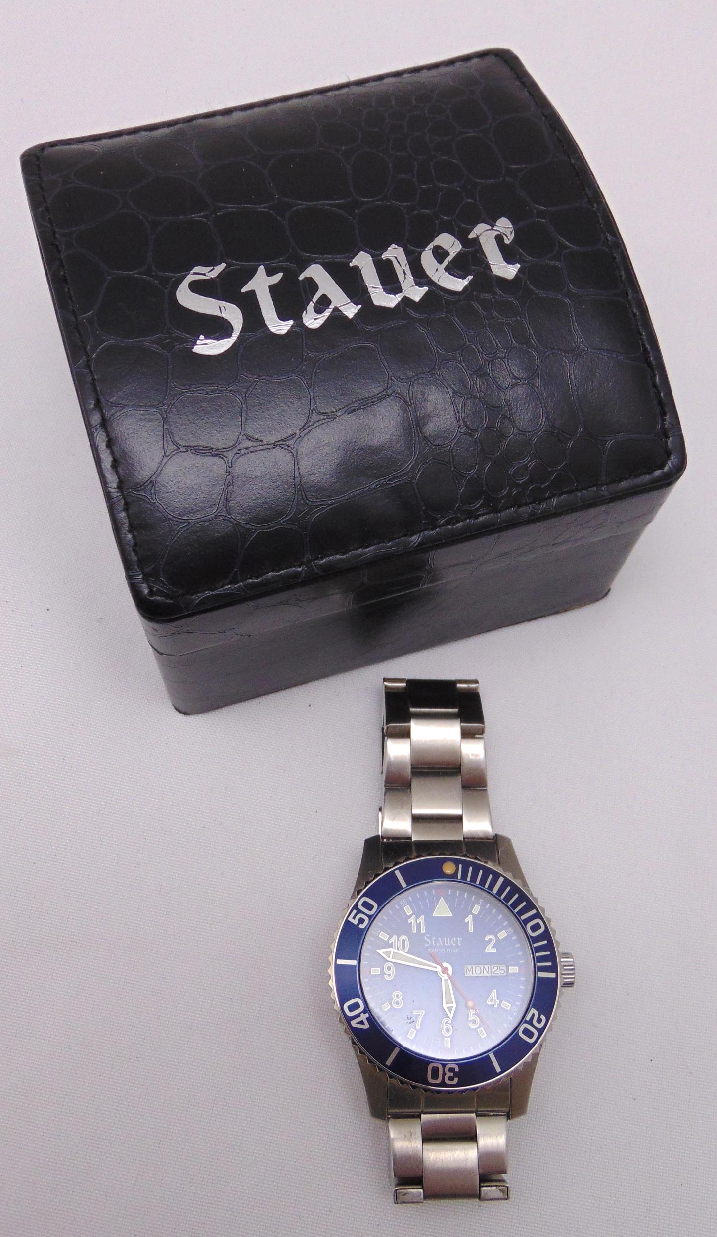 Stauer divers watch in original packaging