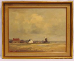 Marcus Ford framed oil on canvas titled Cley Norfolk, signed bottom left, 35.5 x 46cm, ARR applies