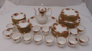 Royal Albert Old Country Roses dinner and coffee service to include plates, bowls, cups, saucers,