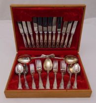 A canteen of Kings pattern flatware for six place settings