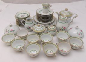 A quantity of Limoges Artois and Isabelle part tea and coffee service to include teapot, coffee pot,