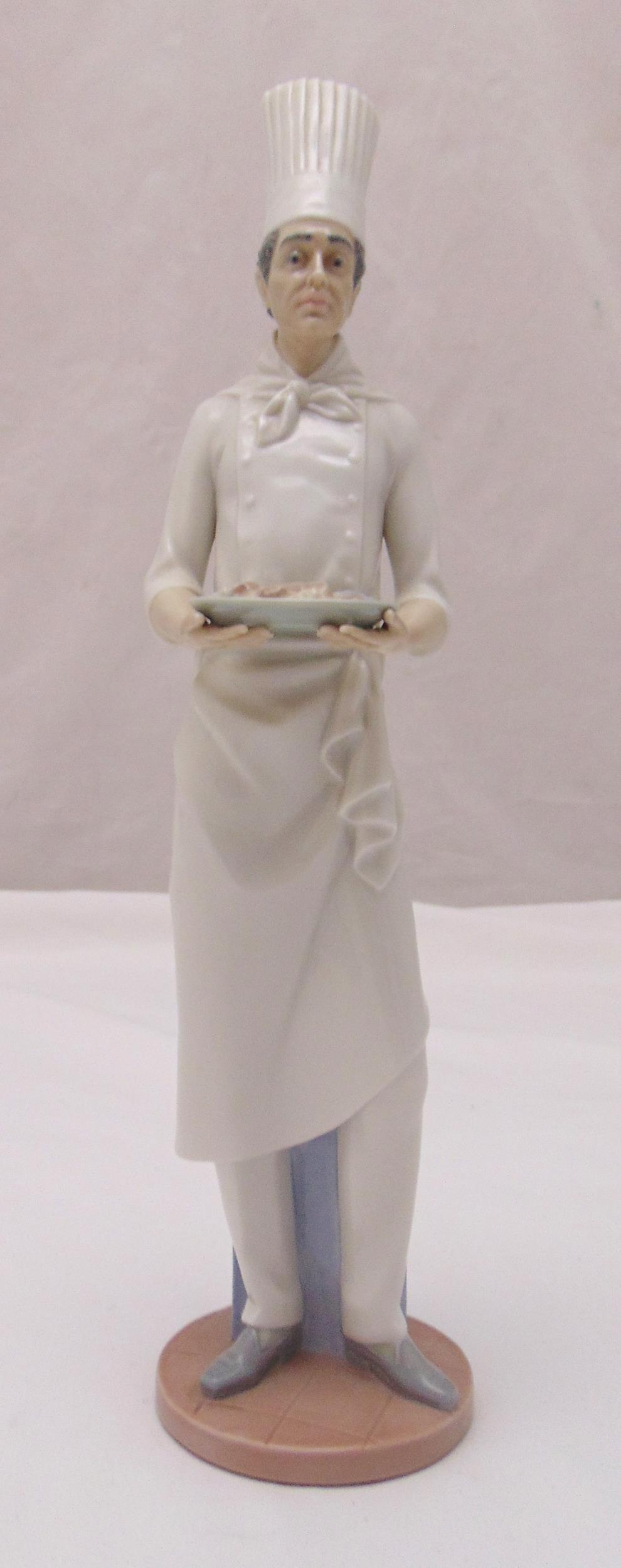 Lladro figurine of Master Chef 6625, marks to the base, 36.5cm (h)