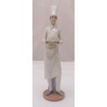 Lladro figurine of Master Chef 6625, marks to the base, 36.5cm (h)