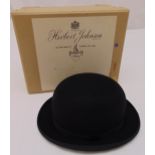 A Herbert Johnson of New Bond Street a gentlemans bowler hat in original packaging