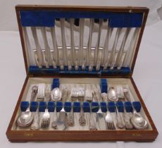 A canteen of Kings pattern silver plated flatware for six place settings