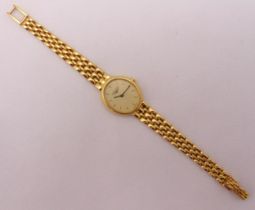 Longines 18ct yellow gold ladies wristwatch, to include spare links, approx total weight 31.4g