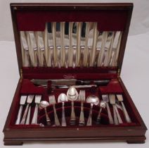 A canteen of silver plated flatware for six place settings