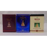 Bells 2002 Christmas decanter 8 year old 70cl 40%, Bells 1998 Christmas decanter 8 year old 70cl