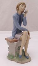 Lladro figurine 6749 Always On The Go, marks to the base, 28cm (h)