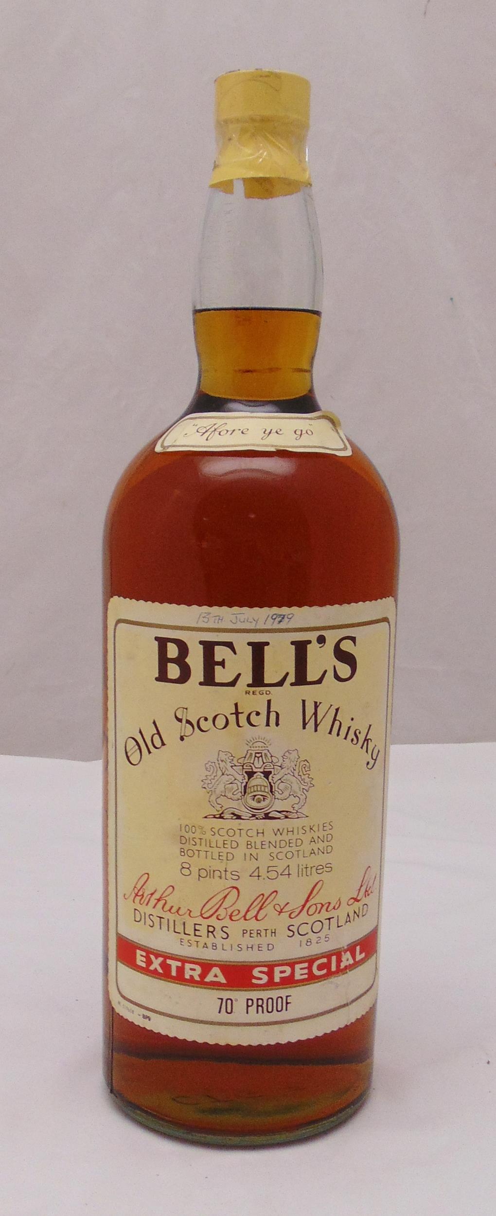 Bells Extra Special 4.54 litre 70 proof 1970s bottling